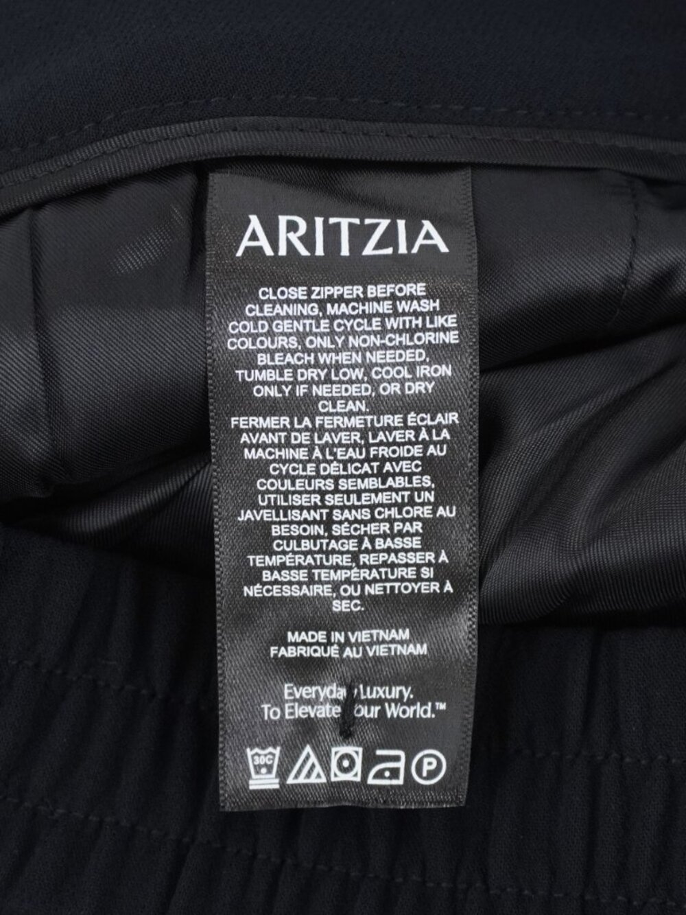 Wilfred Aritzia Portico Crepe Wide-Leg Trousers In Black Women's Size 2 - NWT - Picture 9 of 12